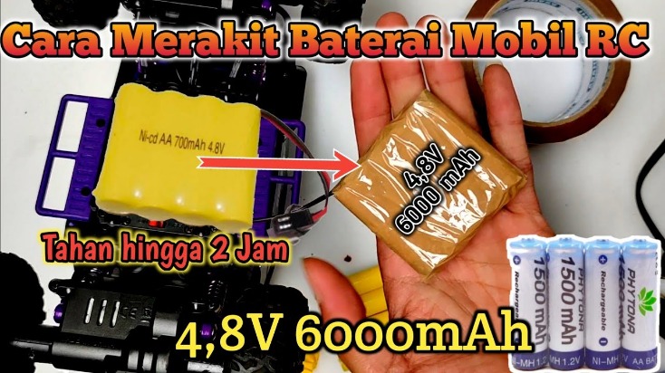 baterai mobil RC komunitas RC lokal 